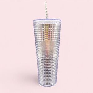 Starbucks silver disco tumbler 24oz Cold drinks